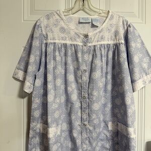 Ashley Taylor Intimates Housedress SZ Large Grandma Classic